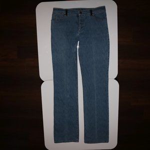 Elie Tahari Blue Jeans with Black Belt Loops 30x33